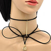 Gargantilla Elegante 04.215.0013.72 Oro Laminado, Diseño de Choker, Pulido, Dorado