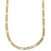 Gargantilla Básica 5.222.031.28 Oro Laminado, Diseño de Figaro, Diamantado, Dorado