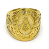 Anillo de Hombre 01.185.0009.10 Oro Laminado, Pulido, Dorado