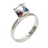 Anillo Multi Piedra 01.239.0003.5 Rodio Laminado, con Cristales de Swarovski Vitrail Light, Pulido, Rodinado