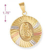 Dije Religioso 5.196.020 Oro Laminado, Diseño de Sagrado Corazon de Maria, Diamantado, Tricolor
