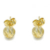 Arete Dormilona 02.100.0114 Oro Laminado, Mate, Dorado
