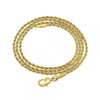 Gargantilla Básica 5.222.036.16 Oro Laminado, Diseño de Rope, Pulido, Dorado