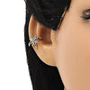 Arete Orejera 02.210.0682.1 Oro Laminado, con Micro Pave Multicolor, Pulido, Dorado