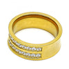 Anillo de Hombre 01.328.0001.1.09 Acero Inoxidable, con Zirconia Cubica Blanca, Pulido, Dorado
