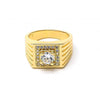 Anillo de Hombre 01.192.0009.09 Oro Laminado, con Zirconia Cubica Blanca, Diamantado, Dorado
