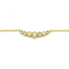 Collares con Dije 04.336.0089.2.16 Plata Rodinada, con Zirconia Cubica Blanca, Pulido, Dorado
