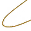 Gargantilla Básica 5.223.033.18 Oro Laminado, Diseño de Cubana, Pulido, Dorado