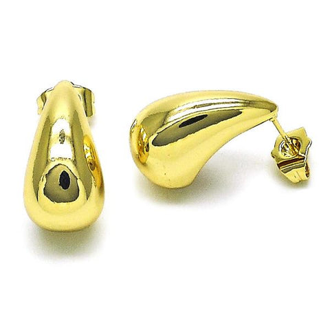 Arete Dormilona 02.163.0267 Oro Laminado, Pulido, Dorado