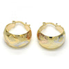 Argolla Pequeña 02.65.2598.20 Oro Laminado, Pulido, Tres Tonos