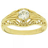 Anillo Multi Piedra 5.165.023.09 Oro Laminado, con Zirconia Cubica Blanca, Pulido, Dorado
