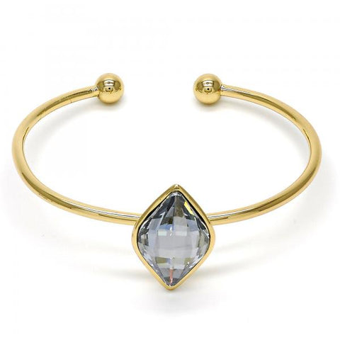 Aro Individual 07.239.0006.6 Oro Laminado, con Cristales de Swarovski Crystal Blue Shade, Pulido, Dorado