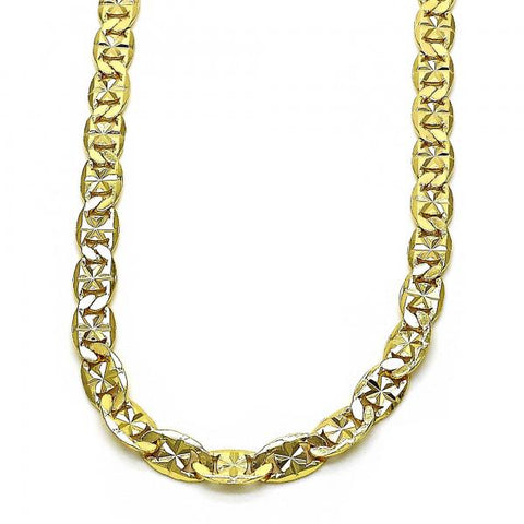 Gargantilla Básica 04.319.0010.1.24 Oro Laminado, Diseño de Mariner, Diamantado, Dorado