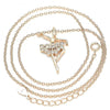 Collares con Dije 04.336.0157.1.16 Plata Rodinada, con Zirconia Cubica Blanca, Pulido, Oro Rosado
