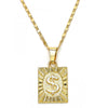 Collares con Dije 04.242.0090.24 Oro Laminado, Diseño de Dinero, Pulido, Dorado