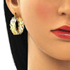 Argolla Mediana 02.160.0016.30 Oro Laminado, Diseño de Besos y Abrazos, Pulido, Dorado