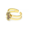 Anillo Infantil 01.233.0021.1 Oro Laminado, Diseño de Mariposa, con Micro Pave Granate, Pulido, Dorado