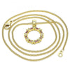 Collares con Dije 04.156.0335.1.20 Oro Laminado, Pulido, Dorado
