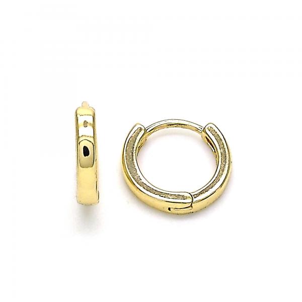 Argolla Huggie 02.195.0133.12 Oro Laminado, Pulido, Dorado