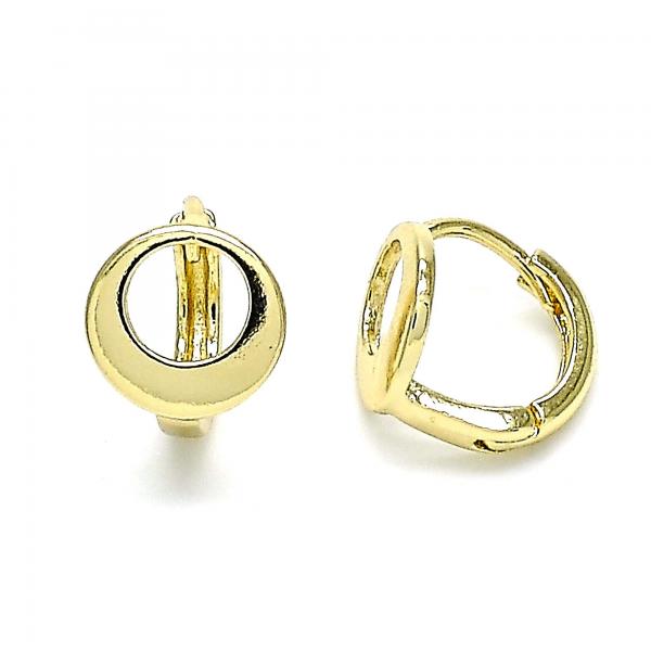 Argolla Huggie 02.213.0282.12 Oro Laminado, Pulido, Dorado