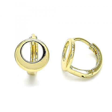 Argolla Huggie 02.213.0282.12 Oro Laminado, Pulido, Dorado