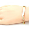 Pulsera con Placa 03.63.1840.08 Oro Laminado, Pulido, Dorado