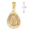 Dije Religioso 5.194.015 Oro Laminado, Diseño de Altagracia, Diamantado, Tricolor