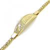 Pulsera con Placa 03.63.1900.07 Oro Laminado, Pulido, Dorado