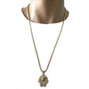 Collares con Dije 04.242.0061.30 Oro Laminado, con Cristal Blanca, Pulido, Dorado