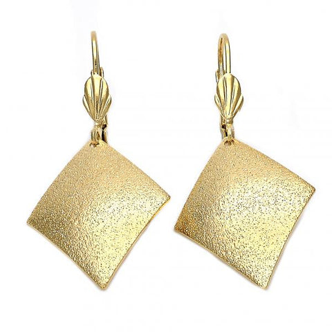 Arete Colgante 5.105.008 Oro Laminado, Mate, Dorado