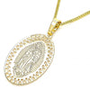 Collares con Dije 04.106.0047.1.20 Oro Laminado, Diseño de Guadalupe, Pulido, Dorado
