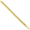 Pulsera Básica 5.223.011.08 Oro Laminado, Diseño de Miami Cubana, Pulido, Dorado