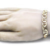 Pulsera Básica 5.222.021.08 Oro Laminado, Diseño de Mariner, Pulido, Dorado