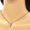 Collares con Dije 04.336.0058.1.16 Plata Rodinada, con Zirconia Cubica Blanca, Pulido, Oro Rosado