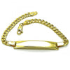 Pulsera con Placa 03.380.0133.08 Oro Laminado, Pulido, Dorado