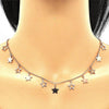 Collares con Dije 04.336.0184.1.16 Plata Rodinada, Diseño de Estrella, Pulido, Oro Rosado