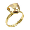 Anillo Multi Piedra 01.239.0005.10 Oro Laminado, con Cristales de Swarovski Golden Shadow, Pulido, Dorado