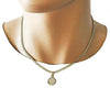 Collar y Pulso 06.63.0263 Oro Laminado, Diseño de Dinero, Pulido, Dorado