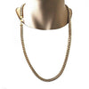 Gargantilla Básica 04.63.1399.30 Oro Laminado, Diseño de Miami Cubana, Pulido, Dorado