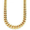 Gargantilla Básica 04.63.1399.30 Oro Laminado, Diseño de Miami Cubana, Pulido, Dorado