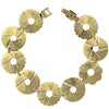 Pulsera Elegante 5.018.002.2 Oro Laminado, Diseño de Flor, Diamantado, Dorado