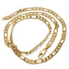 Gargantilla Básica 5.222.015.18 Oro Laminado, Diseño de Figaro, Pulido, Dorado