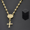 Rosario Mediano 03.16.0021 Oro Laminado, Diseño de Caridad del Cobre y Crucifijo, Diseño de Caridad del Cobre, Dorado