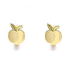 Argolla Huggie 02.213.0278.10 Oro Laminado, Diseño de Manzana, Pulido, Dorado