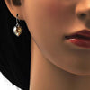 Arete Colgante 02.239.0003.9 Rodio Laminado, Diseño de Corazon, con Cristales de Swarovski Light Silk, Pulido, Rodinado