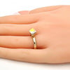 Anillo Multi Piedra 01.239.0003.9 Oro Laminado, con Cristales de Swarovski Aurore Boreale, Pulido, Dorado