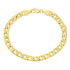Pulsera Básica 5.222.005.07 Oro Laminado, Diseño de Cubana, Pulido, Dorado