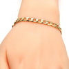 Pulsera Básica 5.222.003.08 Oro Laminado, Diseño de Cubana, Pulido, Dorado
