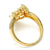 Anillo Multi Piedra 01.210.0054.07 Oro Laminado, con Zirconia Cubica Blanca, Pulido, Dorado