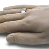 Anillo de Hombre 01.328.0004.12 Acero Inoxidable, con Zirconia Cubica Blanca, Pulido, Acero